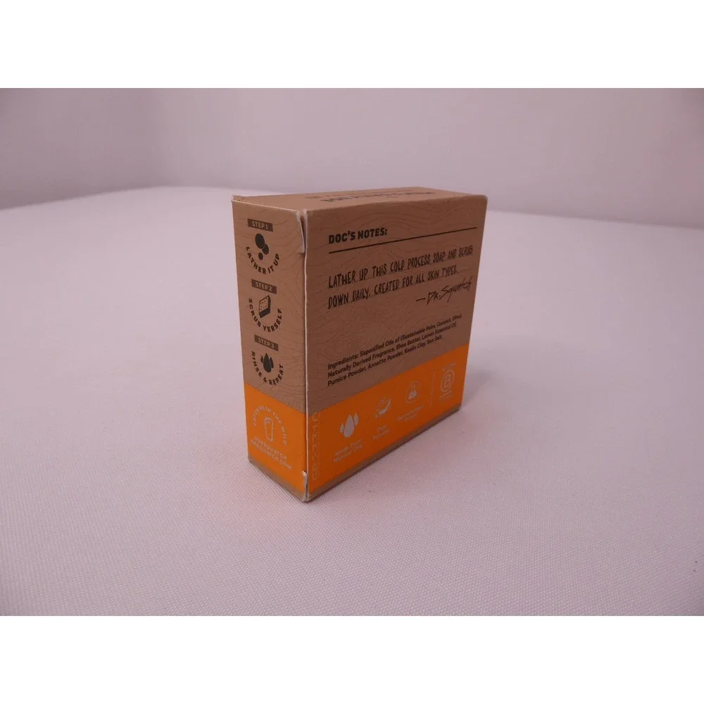 New Dr. Squatch Men's Natural Soap Summer Citrus Light Grit